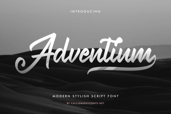 Adventium: A Dazzling Script Font