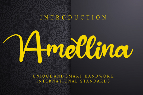 Amellina: A Friendly Handwritten Font