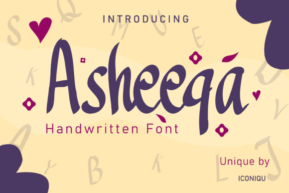 Asheeqa: A Beautiful Script Font