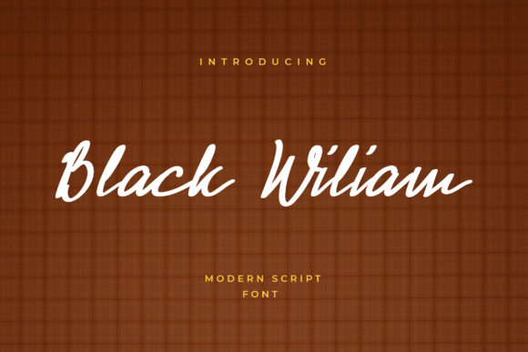 Black Wiliam Font for Web Design