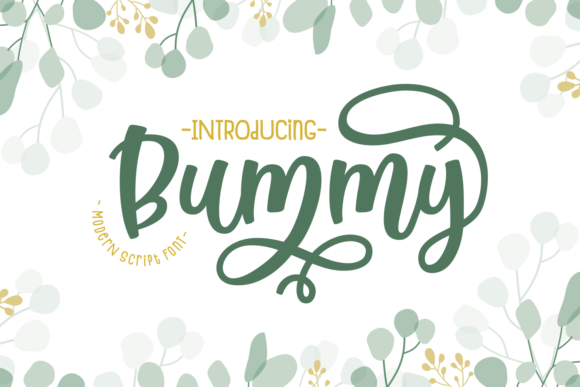 Bummy: A Sweet Handwritten Font