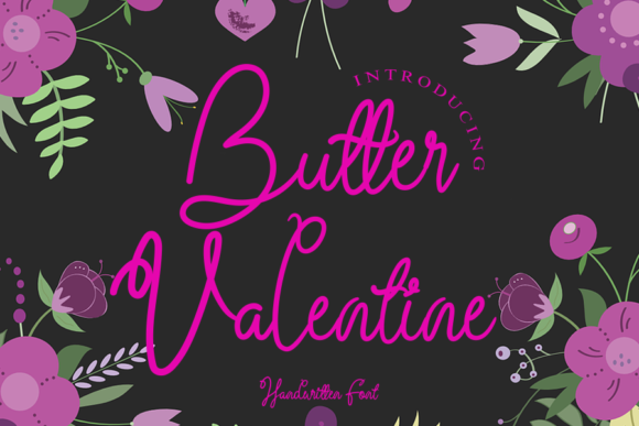 Butter Valentine: A Romantic Script Font