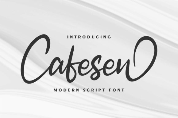 Cafesen: A Charming Handwritten Font