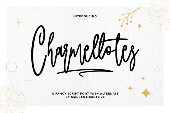 Charmellotes: A Script Font for Creative Campaigns