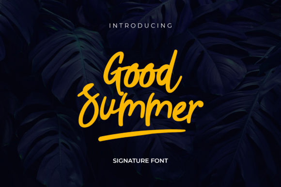 Good Summer: A Handwritten Font for Calm Design