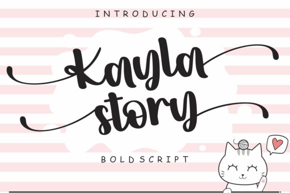 Kayla Story Font: Elegant Script for Creative Projects