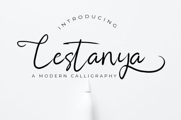 Lestanya: A Flowing Handwritten Font