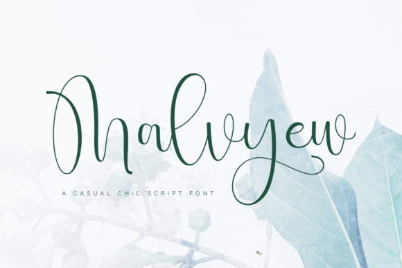 Malvyew: A Script Font for Creative Web Design