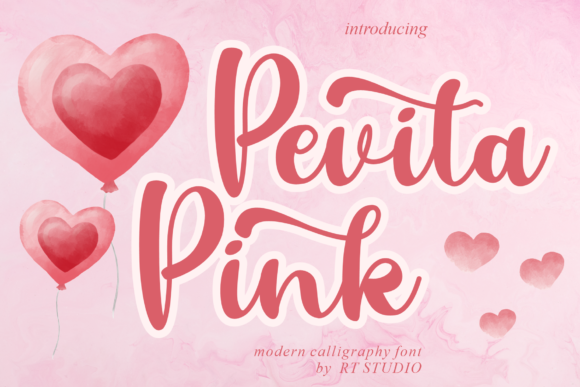 Pevita Pink Font for Elegant Design