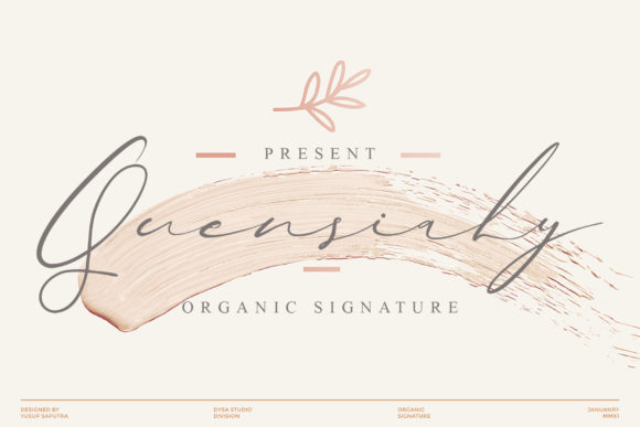Quensialy: A Romantic Script Font for Creative Projects