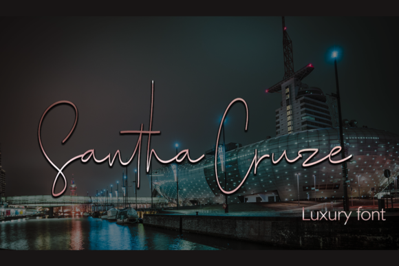Santha Cruze: A Graceful Script Font