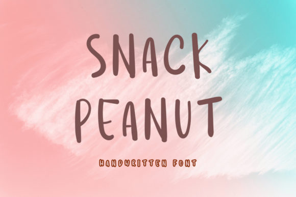 Snack Peanut: A Handwritten Font for Creative Projects