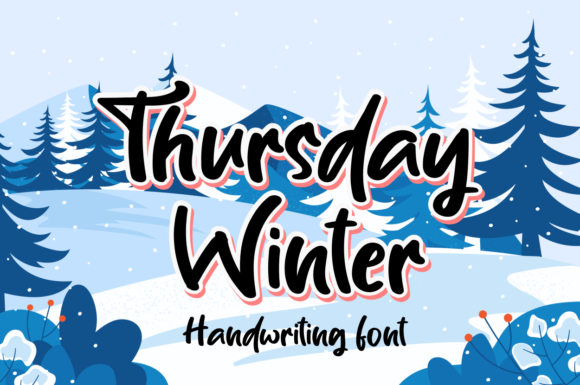 Thursday Winter Font for Editorial Design