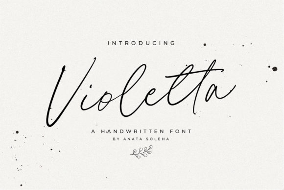 Violetta: A Flowing Handwritten Font