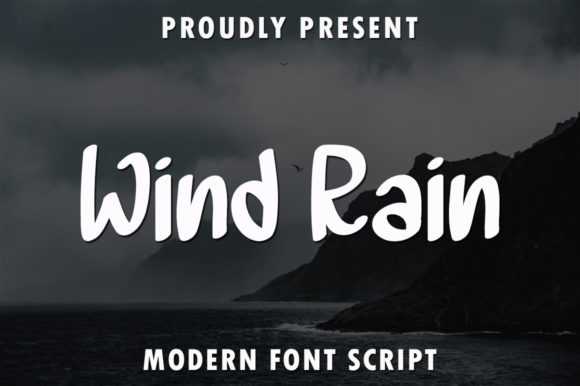 Wind Rain: A Handwritten Font for Elegant Design